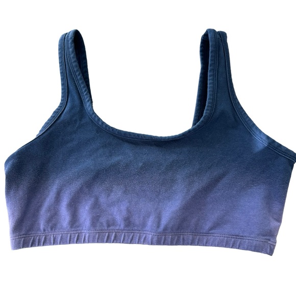 Electric & Rose Tops - ELECTRIC AND ROSE SPORTS BRA - SUNBLEACH INDIGO BLUE NWT